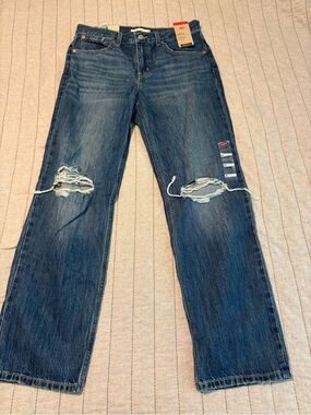 Levi's Distressed Blue Denim Jeans